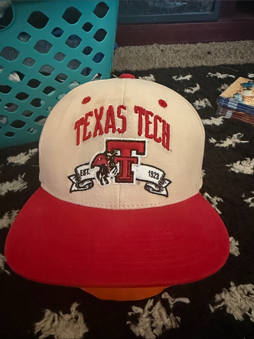 Zephyr Texas Tech Red and Cream Snapback Hat